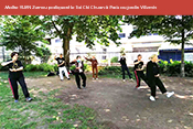 TAI CHI CHUAN à Paris au jardin Villemin sous la direction technique de Maître Yuan Zumou.