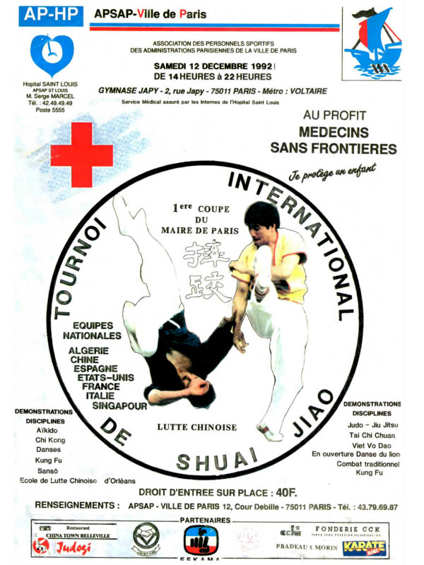 Mairie De Paris 1em Tournoi International SHUAI JIAO et SHOU BO