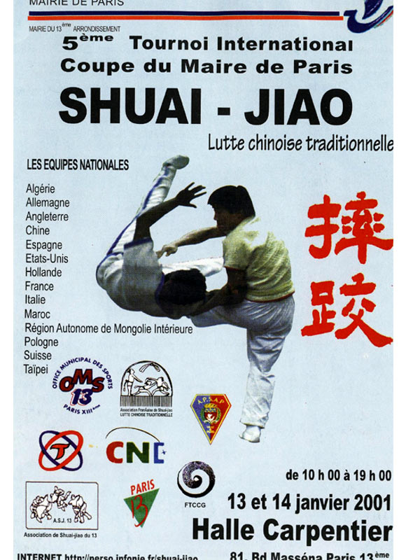 Mairie De Paris 5eme Tournoi International SHUAI JIAO et SHOU BO